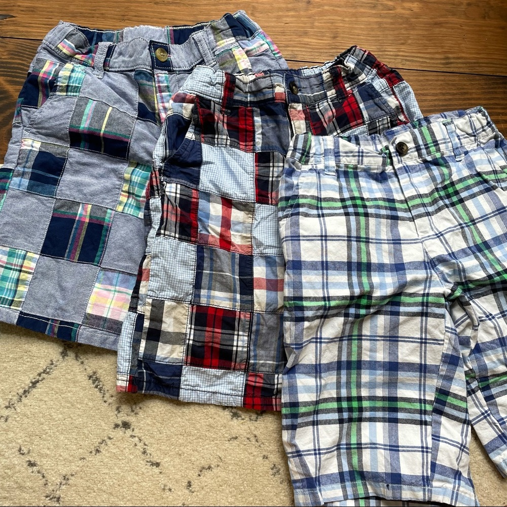 Bundle 3 pairs Janie and jack plaid shorts 8
